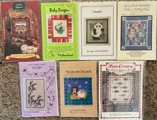 Lot Of 7 ASSORTED Quilt Applique Pattern Packets Sewing Quilting Flowers Animals