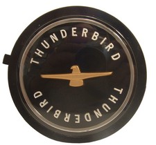 Pn 1130b - New 1955 1966 Ford Thunderbird Wire Wheel Center Emblem Black