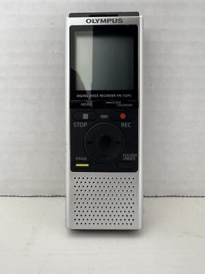 Olympus VN-722PC Digital Voice Recorder Dictation Machine Silver/Black Working