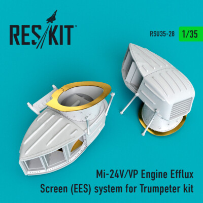 Mi-24V/VP Engine Efflux Screen (EES) system for Trumpeter 1/35 Reskit RSU35-0028