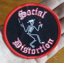 Social Distortion SKELLY Embroidered Iron On Battle Jacket Band Patch Licensed
