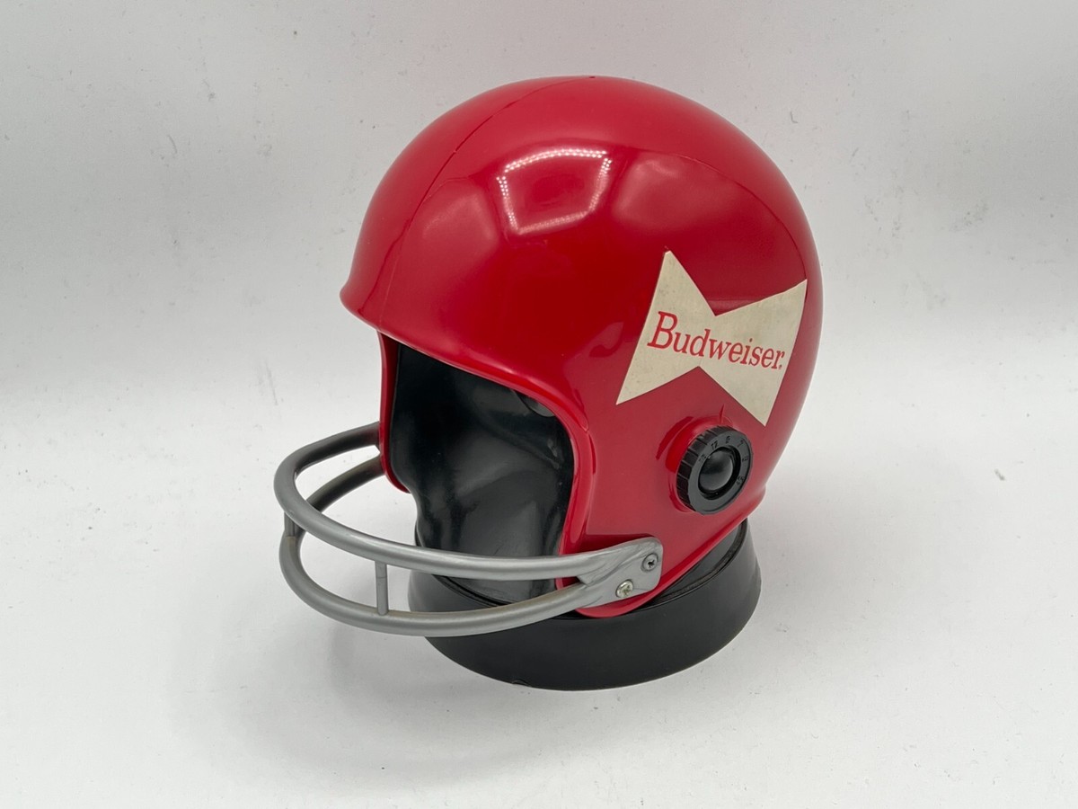 budweiser football helmet speaker Vintage 1973 Pro Sports Marketing Budweiser Football Helmet Radio - Works  READ