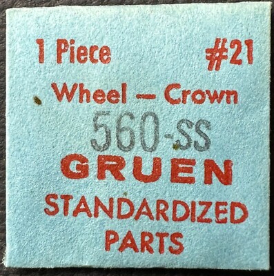 GENUINE GRUEN EB420 CAL560SS CROWN WHEEL WATCH REPAIR PART   WP4