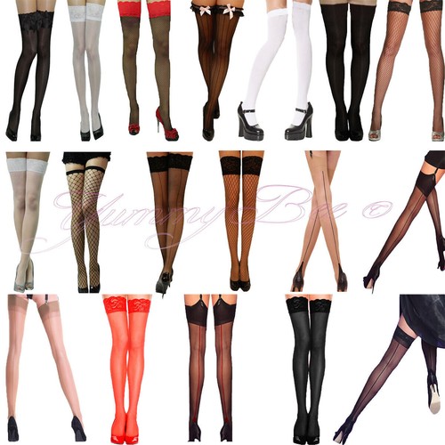 Set 15 Sexy Fischnetz Body Stocking Strumpfhosen Spitze Overknee Strümpfe OS S M L - Bild 3 von 16