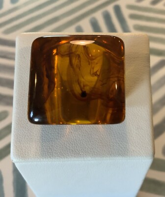 VINTAGE Square Domed Root Beer Apple Juice Sz 7