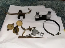 Lot Of Tools & Parts For Antique Clock & Watch Repair