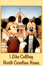 Mickey & Minnie postcard from Mickey's Collection, made in USA.