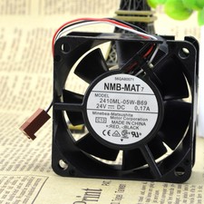 1 pcs NMB 2410ML-05W-B69 6025 24V 0.17A inverter cooling ball fan 3 wire