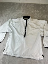 Vintage 90s Nike Windbreaker Womens Large White Long Sleeve Athleisure Workout