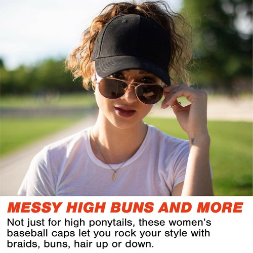 Top Damen Baseball Caps mit Pferdeschwanzloch: Perfekt für den aktiven Lebensstil - Bild 4 von 7