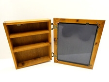 Black Background Homemade Wooden Pine Wood Unusual Medicine Cabinet Box
