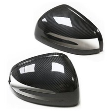 Gloss Dry Carbon Fiber Side Mirror Cap Cover Fits 13-20 R190 R197 GT Coupe SLS