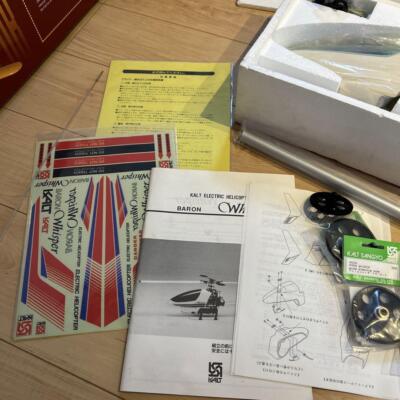 カルト産業 電動RCヘリコプターバロン ウィスパー　BARON Whisper KALT Radio Control Helicopter BARON Whisper W/BOX F/S FEDEX