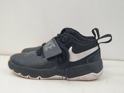 T854 JUNGEN NIKE SCHWARZ WEISS TEAM HUSTLE 08 SNEAKER UK 11 EU 28,5