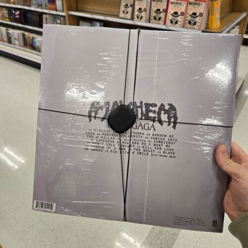 Lady Gaga Mayhem Opaque Yellow Vinyl LP Target Exclusive in hand - Picture 2 of 4