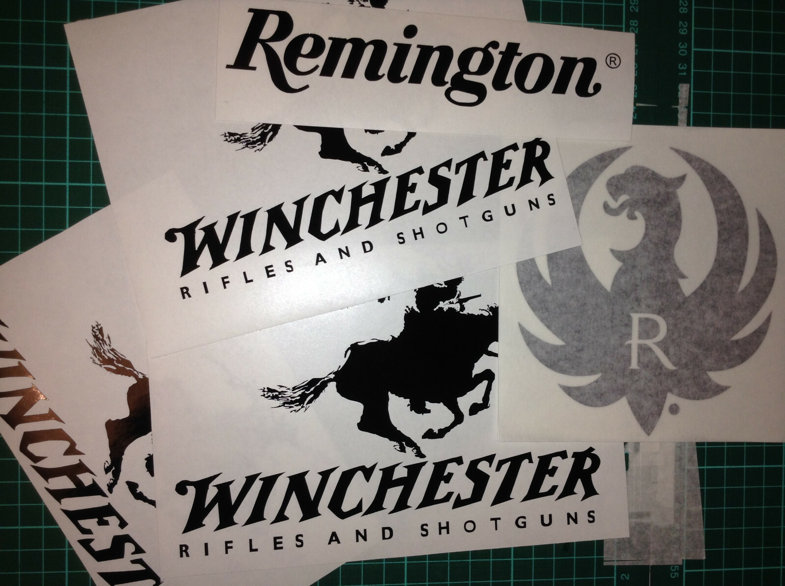 Gun Stickers Pack 24 Firearm Decals Winchester Browning Colt CZ Barrett Beretta eBay