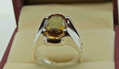 Anello alessandrite naturale 7,25 carati in argento sterling 925, anello fatt... - Foto 2 di 6