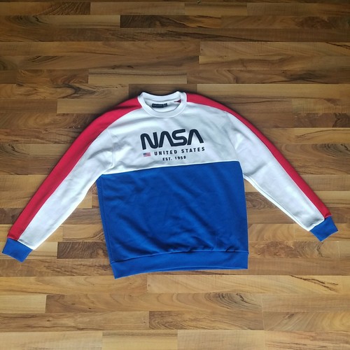 nasa red white and blue hoodie