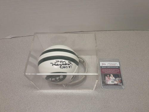 Don Maynard New York Jets autographed Mini Helmet - HOF - JSA
