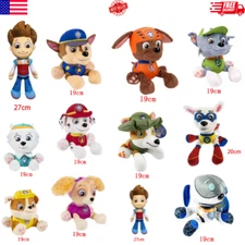 Paw Patrol Ryder Robo-Dog Tracker Plush Stuffed Dolls Cartoon Model Action Figur