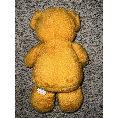 Oso de peluche Fisher Price 1975 vintage 11" naranja Freddy - Squeaker funciona muy bien - Imagen 2 de 5