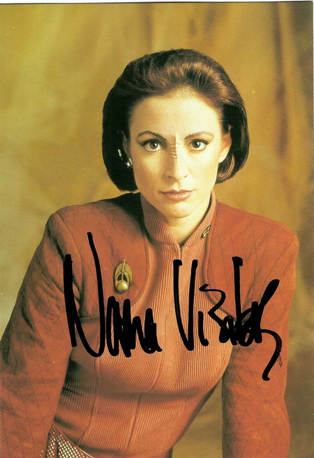 Nana Visitor Signed Star Trek Deep Space Nine Kira Nerys Postcard #2 | eBay
