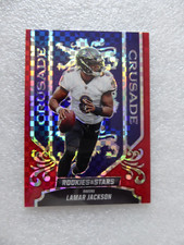 2023 Rookies & Stars NFL Lamar Jackson Crusade Red Plaid Prizm #CR-3 Ravens