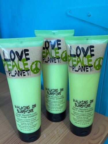 LOVE PEACE & THE PLANET WALKING ON SUNSHINE GINGER MANDARIN LIME SHAMPOO 8.45 OZ