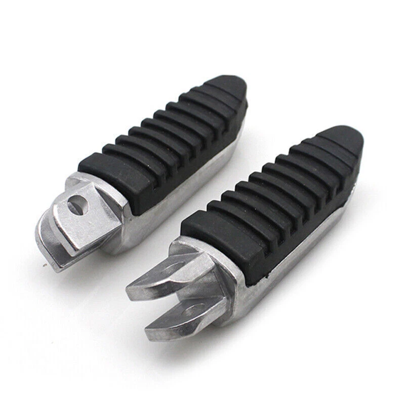 Pie plegables izquierda y derecha de aluminio para motocicleta reposapiés pedal escalón Foto 3 de 4