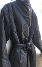 Arket Oversized Black Quilted Shawl Collar Coat X Small Sent Same Day Bnwt