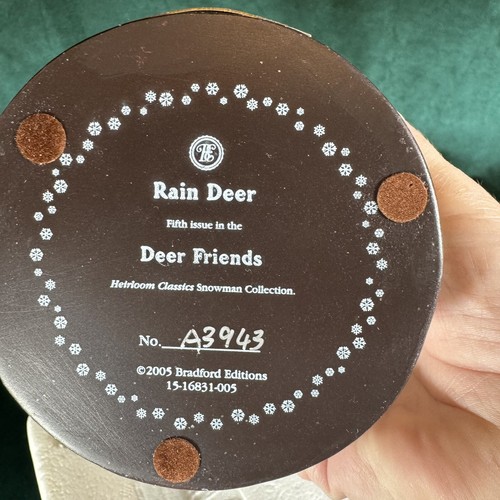 Bradford Exchange Deer Friends “Rain Deer” Repaired - Picture 11 of 12