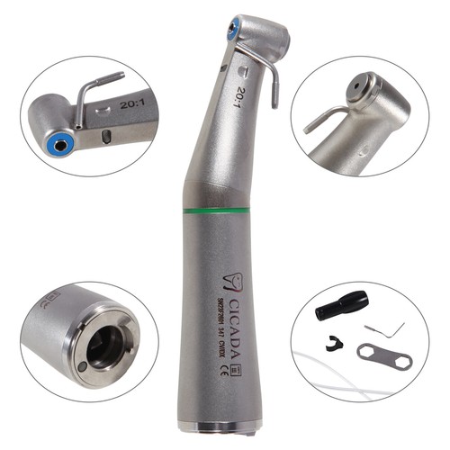 Manipolo chirurgico dentale 20:1 Implant Contra Angle Fibra Ottica LED CICADA - Imagen 14 de 24