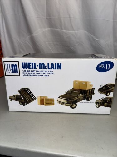 Dodge RAM 3500 1/18 Ertl RC2 1 Ton Dually Flatbed Dump Truck + Boxes Weil McLain - Picture 14 of 19