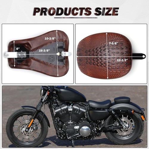 Front Driver Seat + Rear Passenger Seat For Harley Sportster 48 72 XL 1200 10-15 - Picture 3 of 11