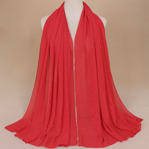 Muslim Islamic Women Long Hijab Headscarf Wrap Shawl Turban Chiffon Scarf Stoles - Picture 11 of 70