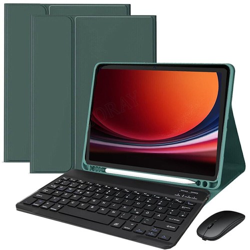 Für Samsung Galaxy Tab S9 FE 10.9" QWERTZ Tastatur Maus Hülle Smart Case Tasche - Bild 26 von 42