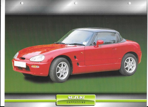 SUZUKI CAPPUCCINO 1991 Photo / Poster by Neill Bruce, Editions Atlas.
