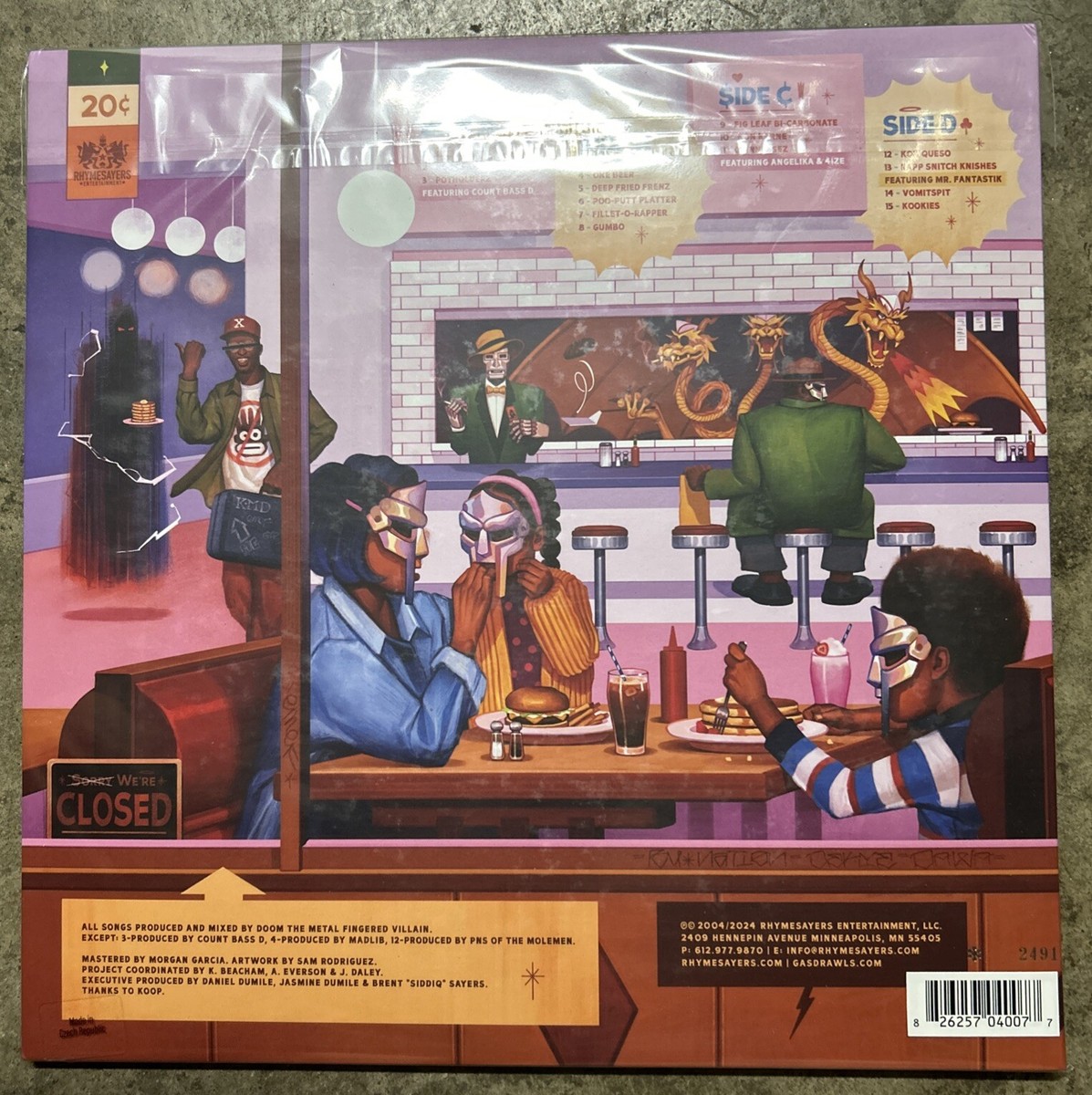 MF DOOM MM..FOOD 2LP Picture Disc + Kookies 7