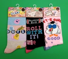 SOCKS 3 Pairs - DOTS Candy  TOOTSIE ROLLS Candy  TOOTSIE POPS Suckers All New