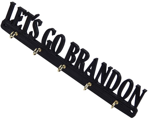 Let's Go Brandon Key Rack Hanger Holder Entryway Organizer Hooks Home Decor - Picture 3 of 6