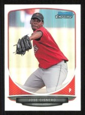 2013 Bowman Chrome mini JOSE CISNERO Refractor card #/125 HOUSTON ASTROS #199