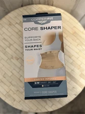 Copper Fit Core Shaper, Supports Back and Shapes Waist, Copper Infused, small/me