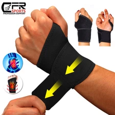 Copper Wrist Brace Compression Gloves Carpal Tunnel Support Hand Arthritis Band