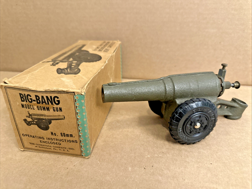 VINTAGE CONESTOGA BIG-BANG MODELL 60mm GUSSEISEN SPIELZEUG KANONE VERSCHLUSS LADEN - Bild 2 von 24