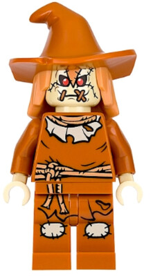 Lego Scarecrow 76054 Dark Orange Floppy Hat Batman Super Heroes Minifigure RARE!