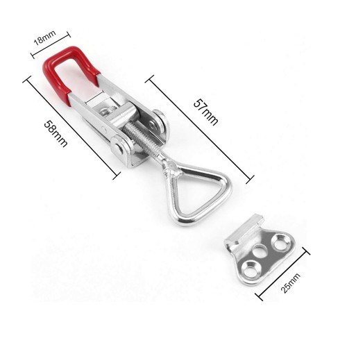 4Pcs Over Centre Latch Small Trailer Toggle Overcentre Latch Fastener Door Hook - Picture 2 of 12