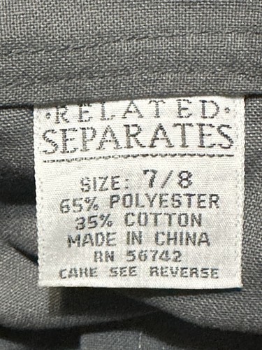 Related Separates Womens Gray Button Pockets Shirt Dress Size 7/8 New - Picture 6 of 7