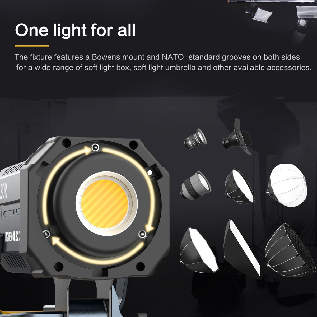 COLBOR CL220 PRO 220W Bi-Color Led Video Light Lamp, 2700 COLBOR CL220 PRO 220W Bi-Color Led Video Light Lamp, 2700