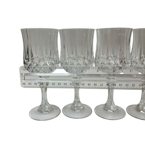 Neu 6er Set Vintage Cristal d'Arques Longchamp Kristall 2 Oz Weingläser - Bild 8 von 17