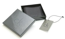 Portafoglio CALVIN KLEIN in pelle nera nuovo con scatola